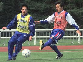 Japan trains for next match with